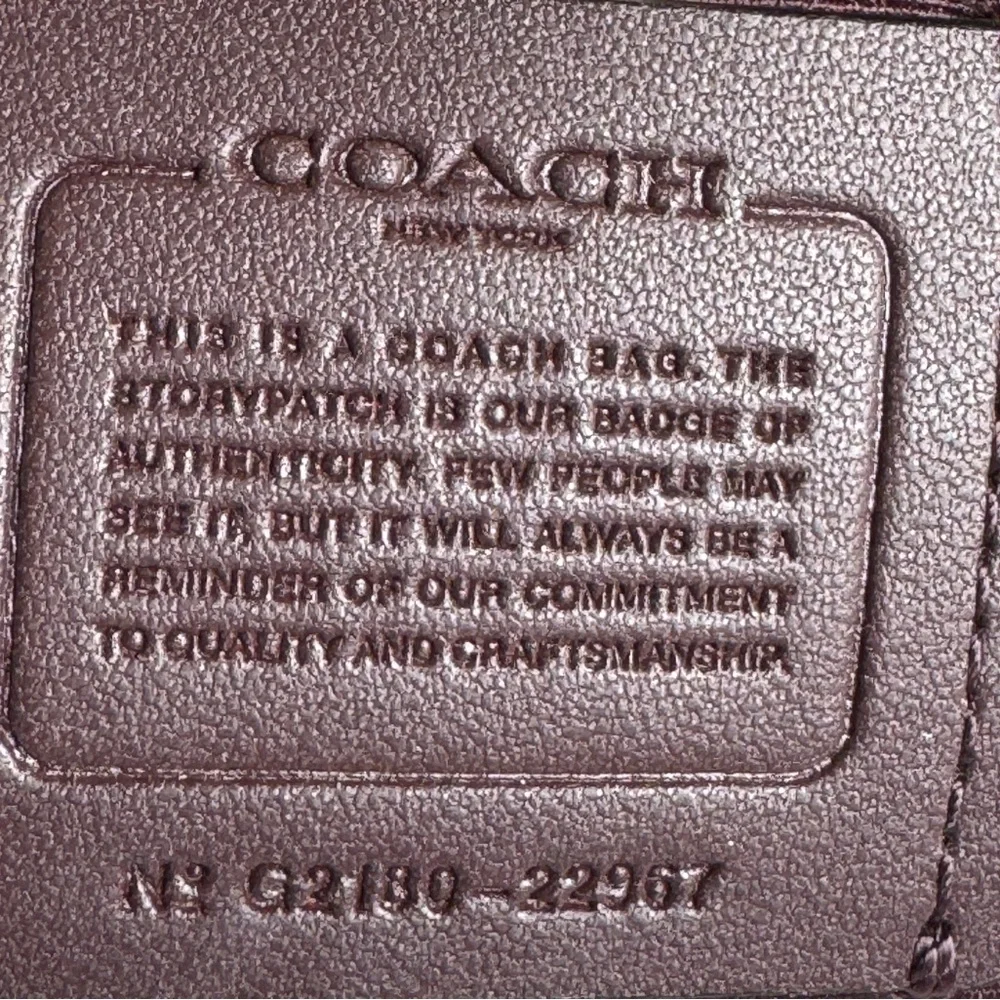 COACH, Brown Tote, Pre-Owned, Condition. Zippered, Gold Hardware. Very Nice. BR - Picture 5 of 10